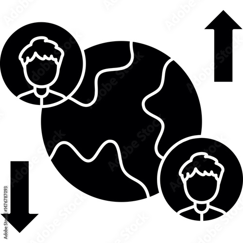 Networking Icon Vector Element