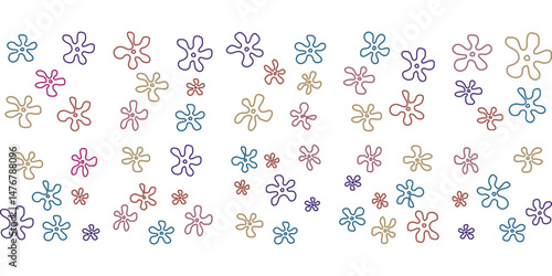 Abstract Colorful Sponge Pattern Background – Hand Drawn Doodle Design