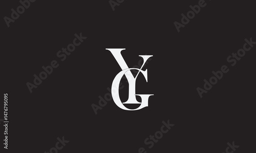 YG, GY , G, Y Abstract Letters Logo Monogram