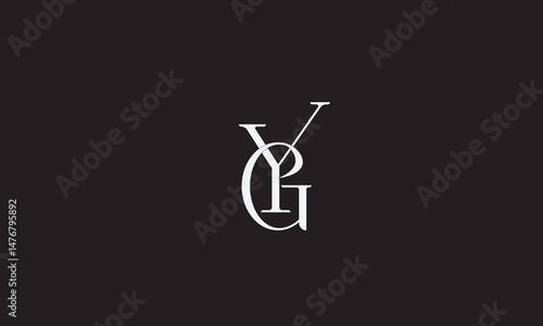 YG, GY , G, Y Abstract Letters Logo Monogram