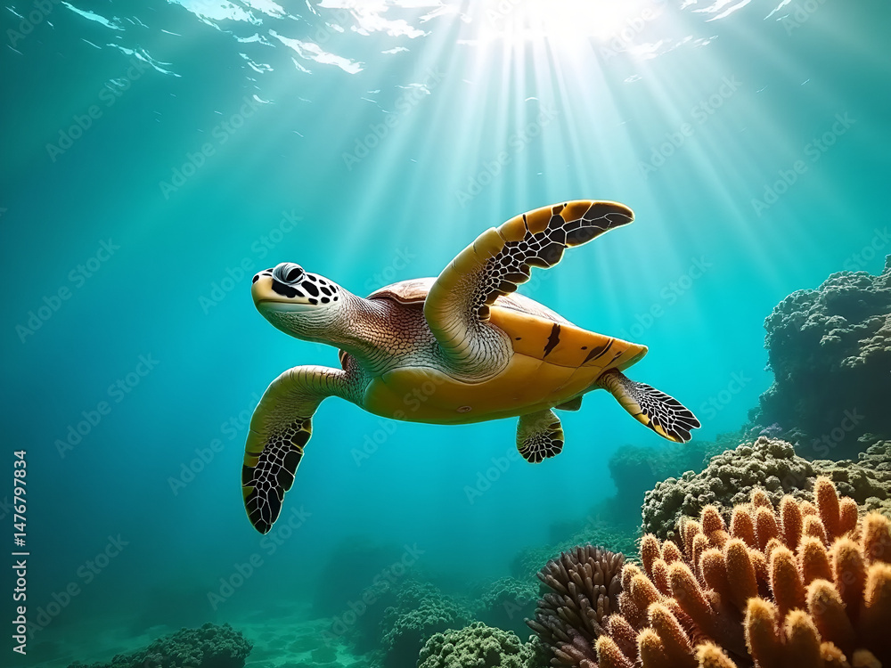 Obraz premium World Reef Awareness Day – Protecting Coral Reefs and Marine Ecosystems for a Sustainable Future