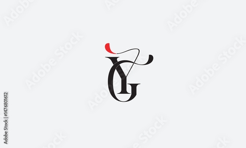 YG, GY , G, Y Abstract Letters Logo Monogram