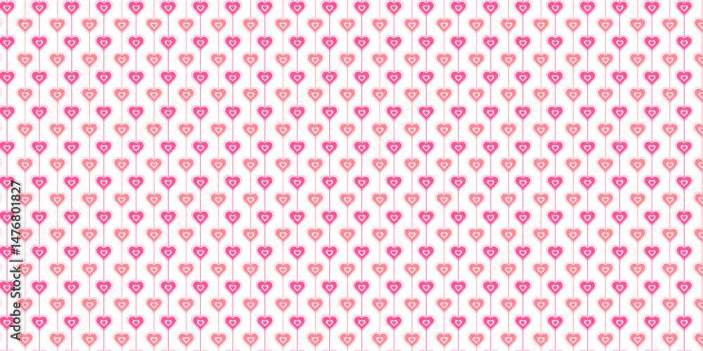 Abstract seamless pattern with heart shapes, geometric figures, and line art, suitable for textiles, wallpapers, decoration, home decor, gift wrap | Traditional love icon with magenta colour Abstract seamless pattern with heart shapes, geometric figures, and line art, suitable for textiles, wallpapers, decoration, home decor, gift wrap | Traditional love icon with magenta colour