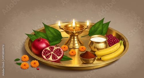 Traditional Pooja Thali for Mahashivratri