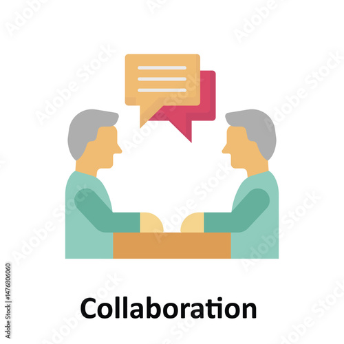 Collaboration Vector icon which can easily modify or edit
