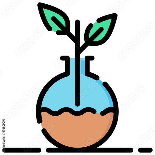 botany vector filled outline icon