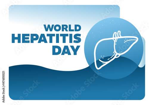 World Hepatitis Day – background, banner, card, poster – vector illustration