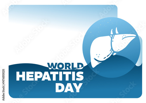 World Hepatitis Day – background, banner, card, poster – vector illustration