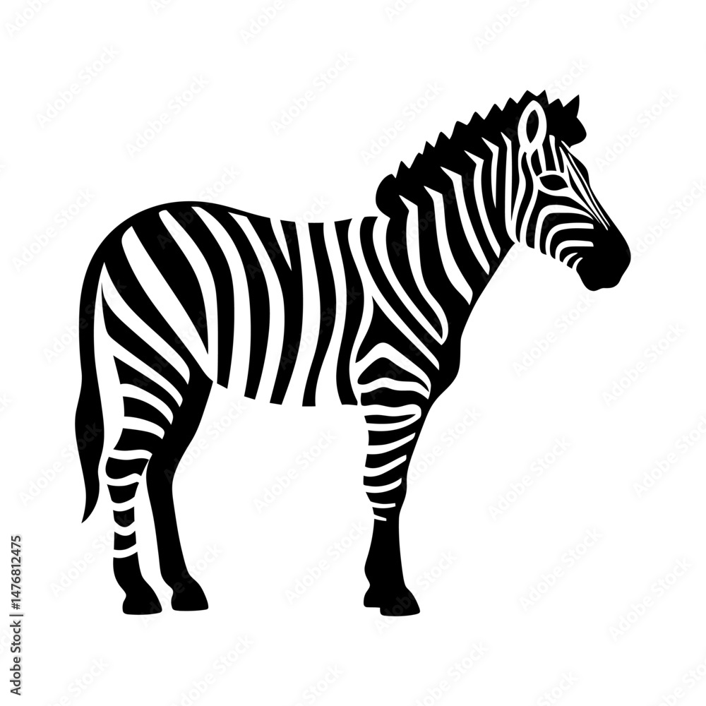 Obraz premium Zebra Silhouette Design