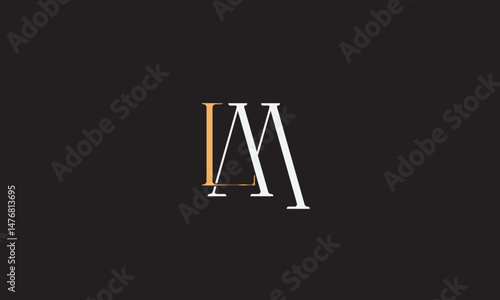 LM, ML, M, L Abstract Letters Logo Monogram	