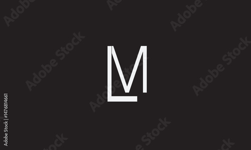 LM, ML, M, L Abstract Letters Logo Monogram	
