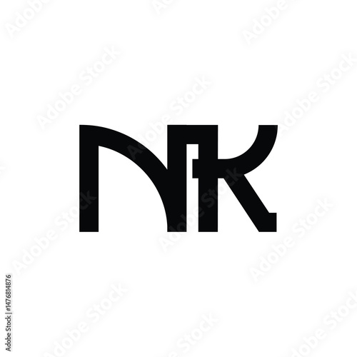 Free Download NK monogram logo design letter text name symbol monochrome logotype alphabet character simple logo - GFXLoad