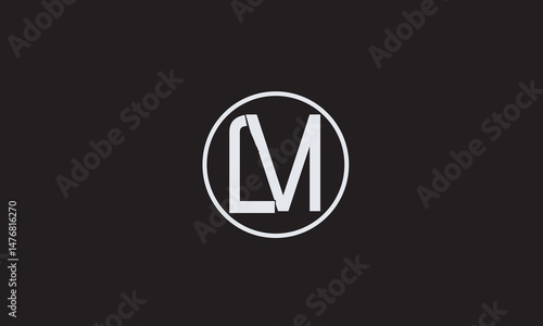 LM, ML, M, L Abstract Letters Logo Monogram	