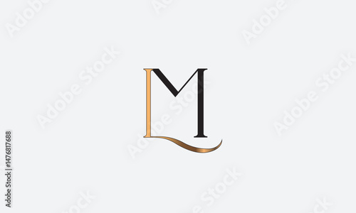 LM, ML, M, L Abstract Letters Logo Monogram	