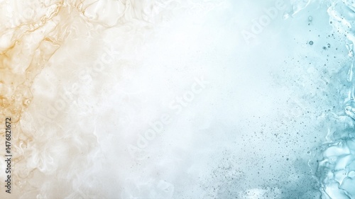 Dynamic Gradient Abstract Background: Golden and Blue Fluid Ink Art abstract fluid ink art gradient