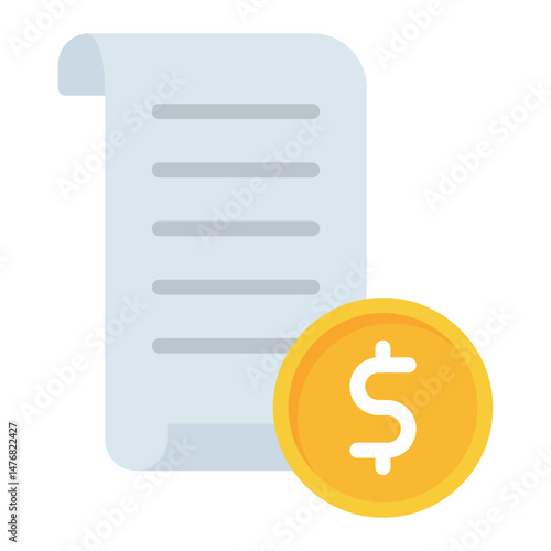 Bills icon vector image. Can be used for Web Store.