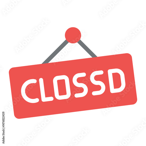 Closed icon vector image. Can be used for Web Store.