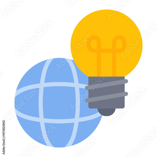Global Initiatives icon vector image. Can be used for Public Relations Agency.