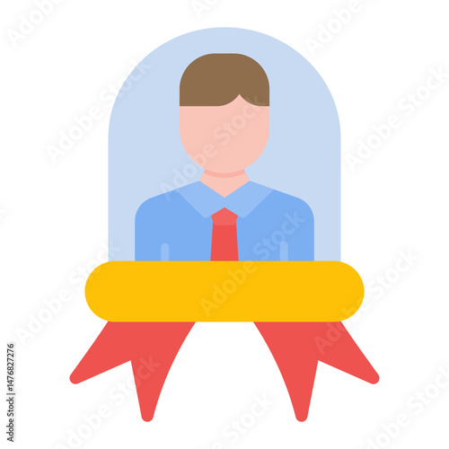 Personal Brand icon vector image. Can be used for Public Relations Agency.