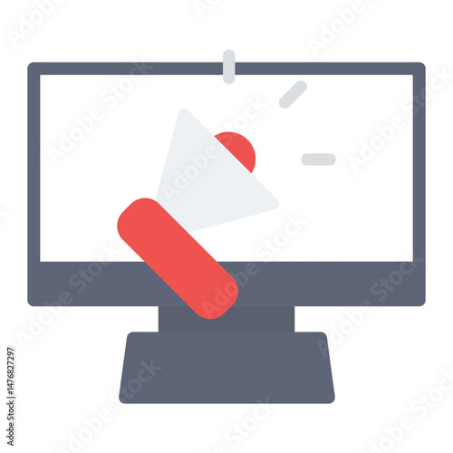 Propaganda icon vector image. Can be used for Public Relations Agency.