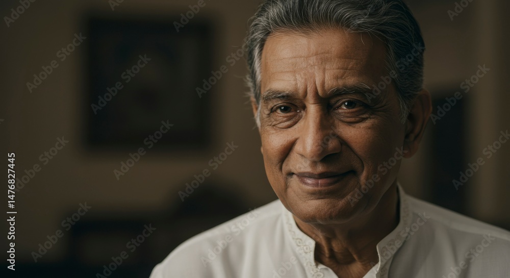 Obraz premium Portrait of a smiling senior man (2)