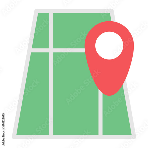 Custom Map icon vector image. Can be used for Game Development.