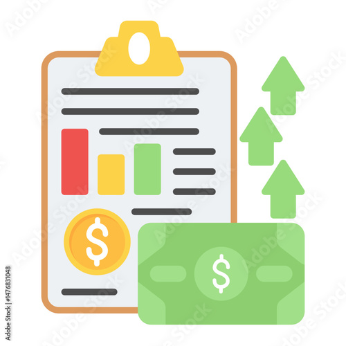 Appraisal icon vector image. Can be used for Accounting.