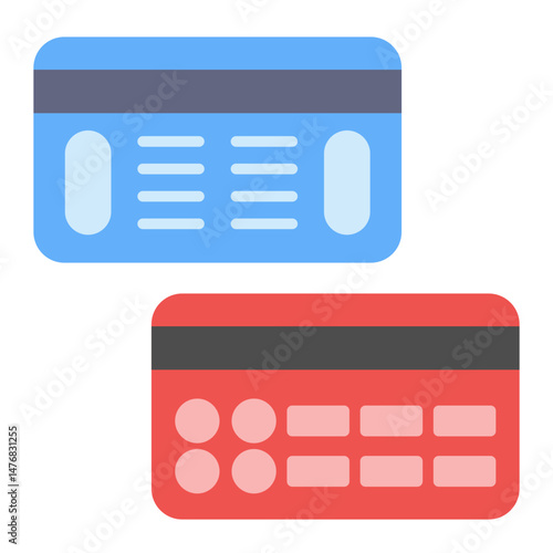 Debit Vs Credit icon vector image. Can be used for Accounting.