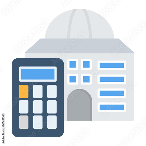 Governmental Accounting icon vector image. Can be used for Accounting.