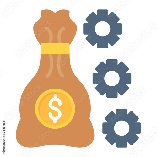 Management Accounting icon vector image. Can be used for Accounting.