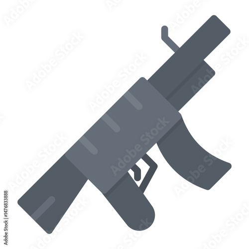 Assault Rifle icon vector image. Can be used for Battle Royale.