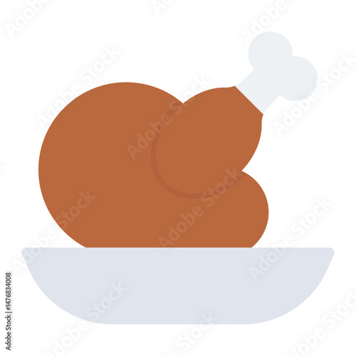 Chicken Dinner icon vector image. Can be used for Battle Royale.