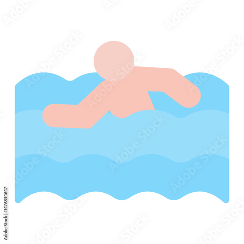 Swimming icon vector image. Can be used for Battle Royale.