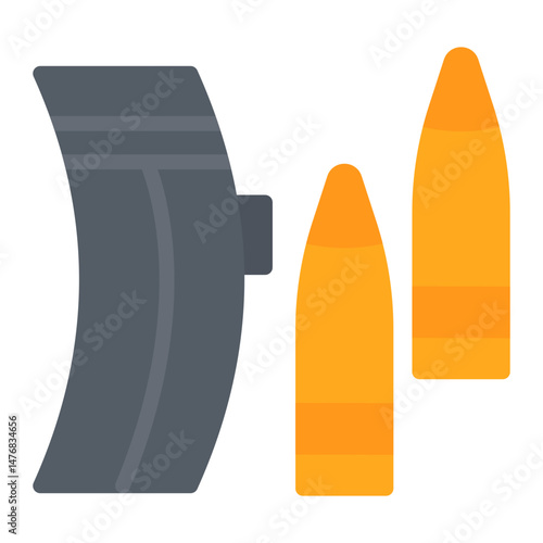Ammunition icon vector image. Can be used for Battle Royale.