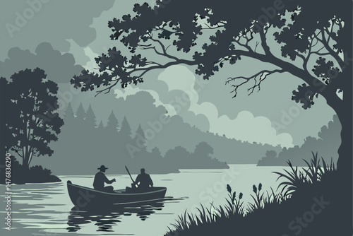 140 dark moody fog water reflection mist atmospheric captivating adventure boat travel mystery suspenseful dramatic cinematic