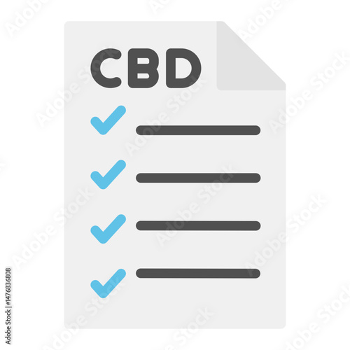 Cbd Benefits icon vector image. Can be used for CBD Oil.