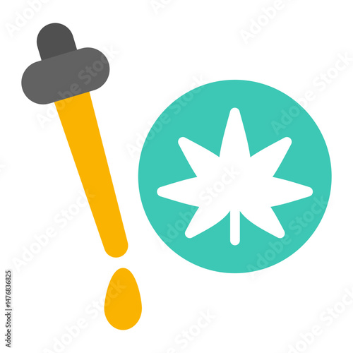 Cbd E Liquid icon vector image. Can be used for CBD Oil.