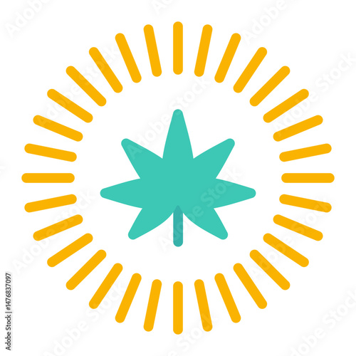 Full Spectrum icon vector image. Can be used for CBD Oil.