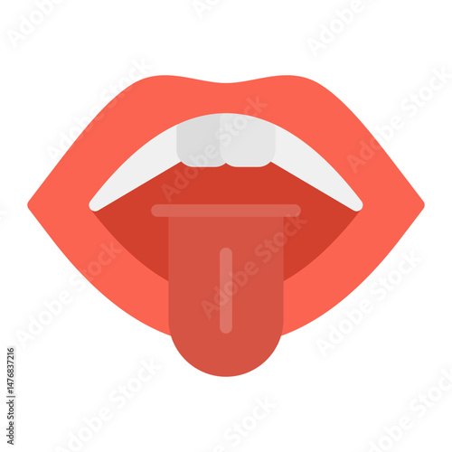 Oral icon vector image. Can be used for CBD Oil.