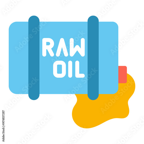 Raw Oil icon vector image. Can be used for CBD Oil.