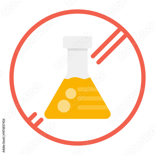 Solvent Free icon vector image. Can be used for CBD Oil.