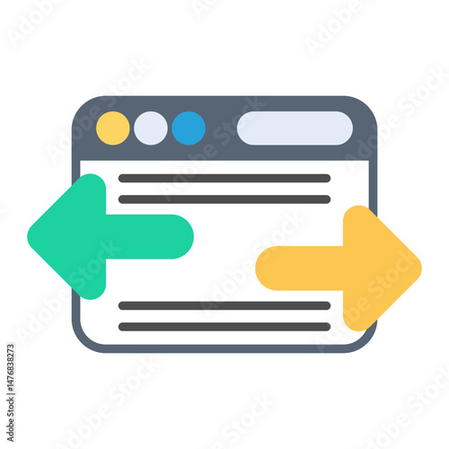 Reciprocal Link icon vector image. Can be used for Internet Marketing.