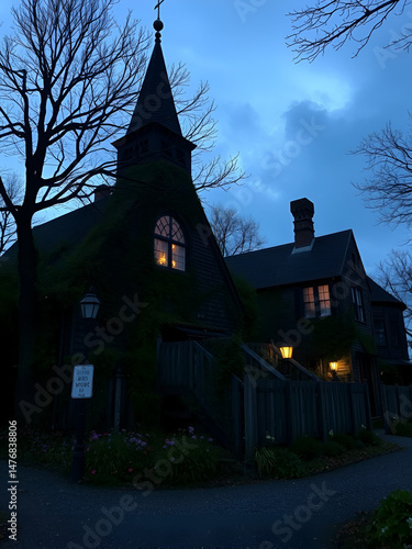 Salem witch trial sites, mysterious and historical ambiance
