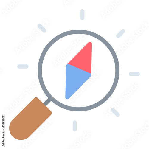 Discover icon vector image. Can be used for Museum.