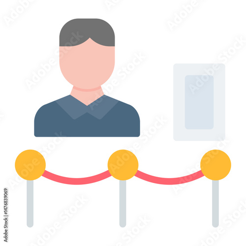Exhibition Designer Man icon vector image. Can be used for Museum.
