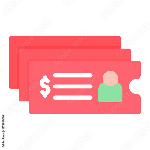 Group Ticket icon vector image. Can be used for Museum.