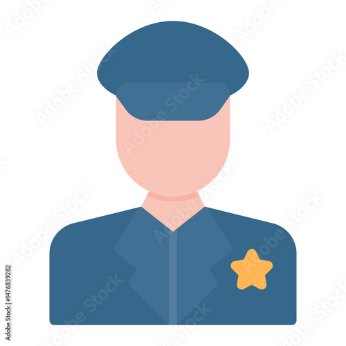 Museum Guard icon vector image. Can be used for Museum.