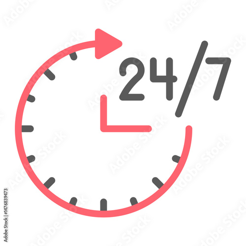 Open Every Day icon vector image. Can be used for Museum.