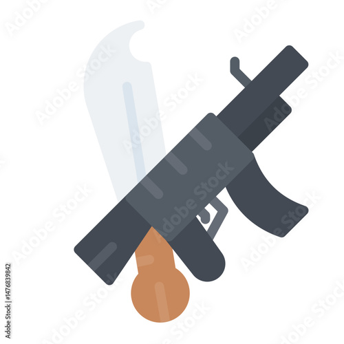 Weapons icon vector image. Can be used for Museum.