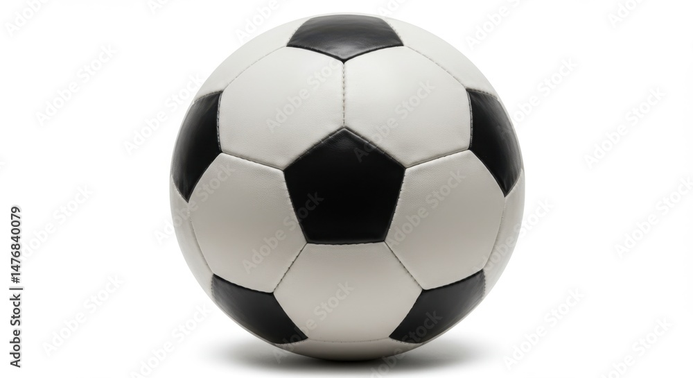 Naklejka premium Classic Black and White Soccer Ball